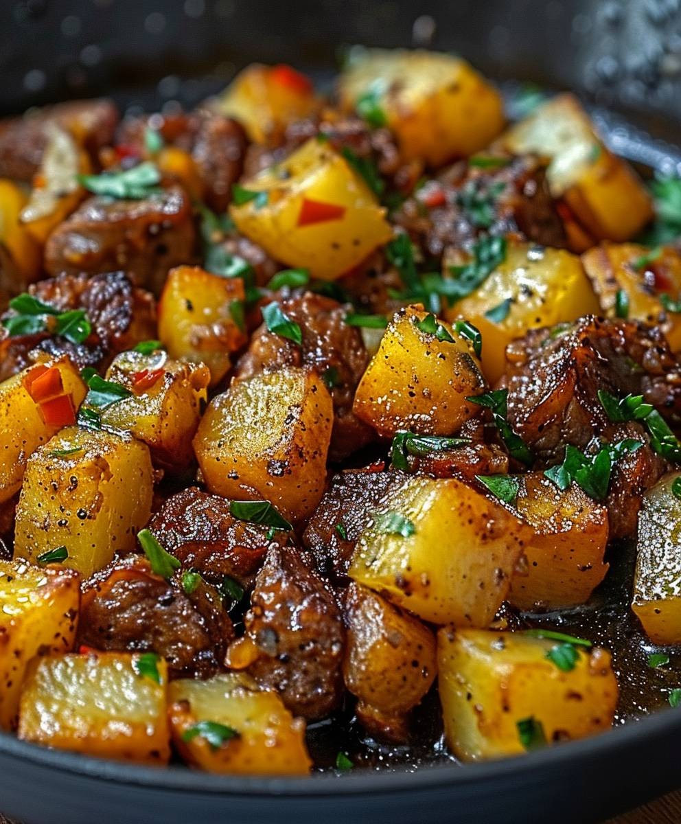 Mexikanische Hackfleisch Pfanne Kartoffeln
