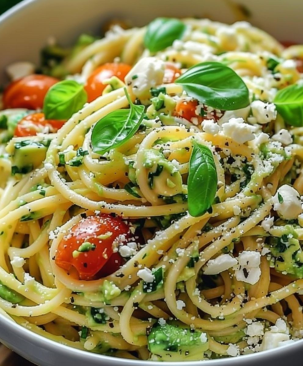 Cremige Avocado Pasta Vegan