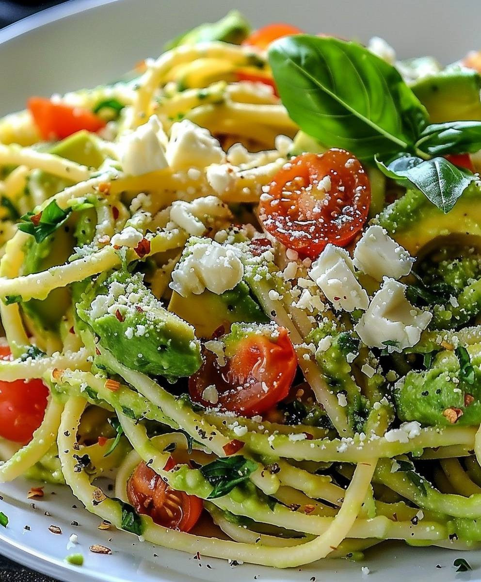 Cremige Avocado Pasta Vegan