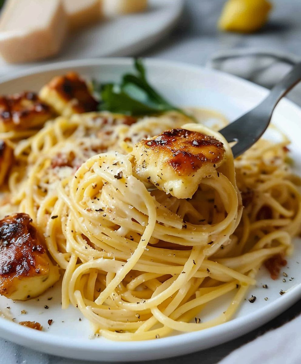 Halloumi Carbonara einfach zubereiten