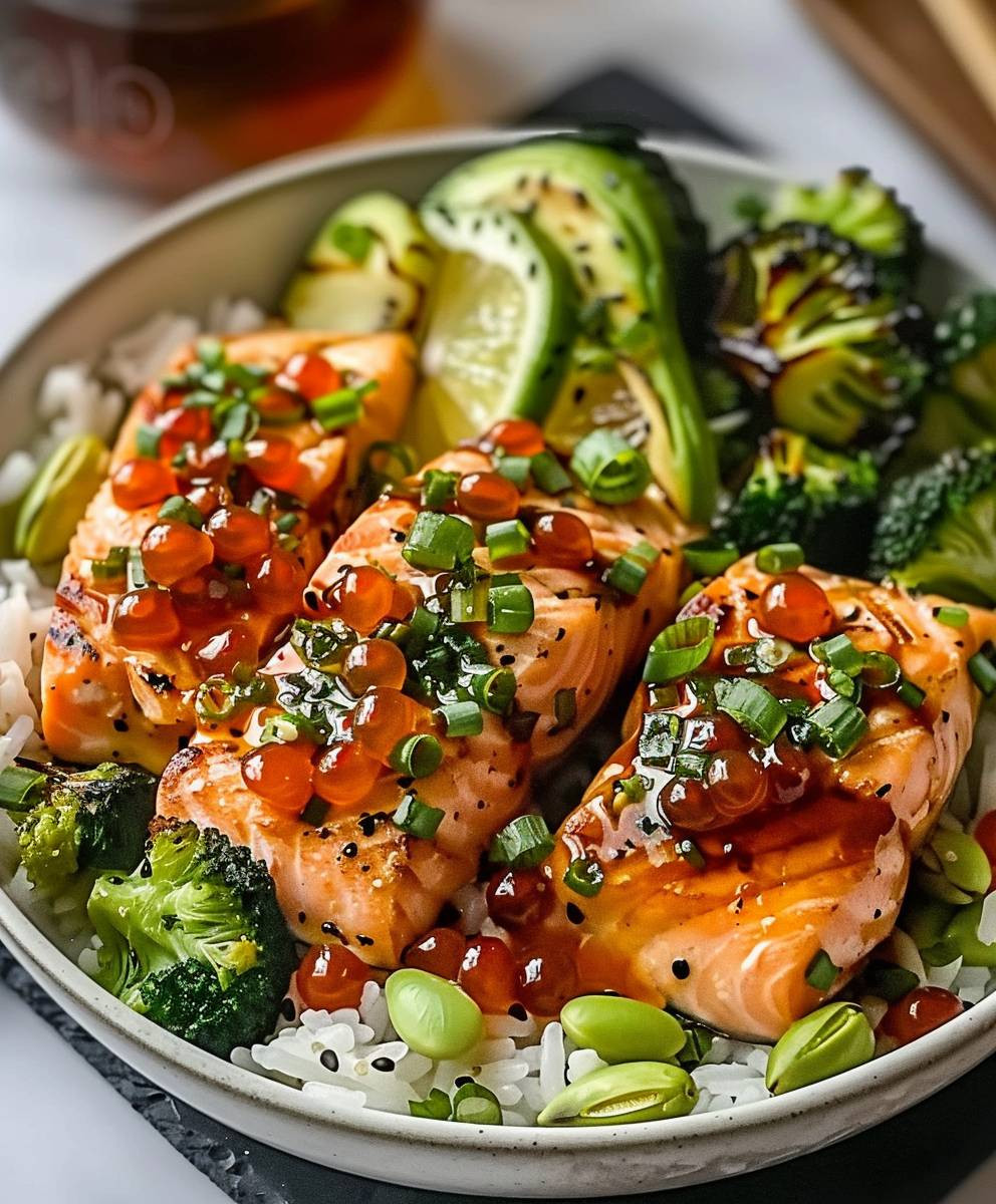 Knusprige Lachs Bowls