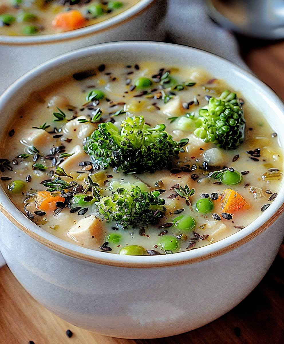 Hähnchen Brokkoli Suppe