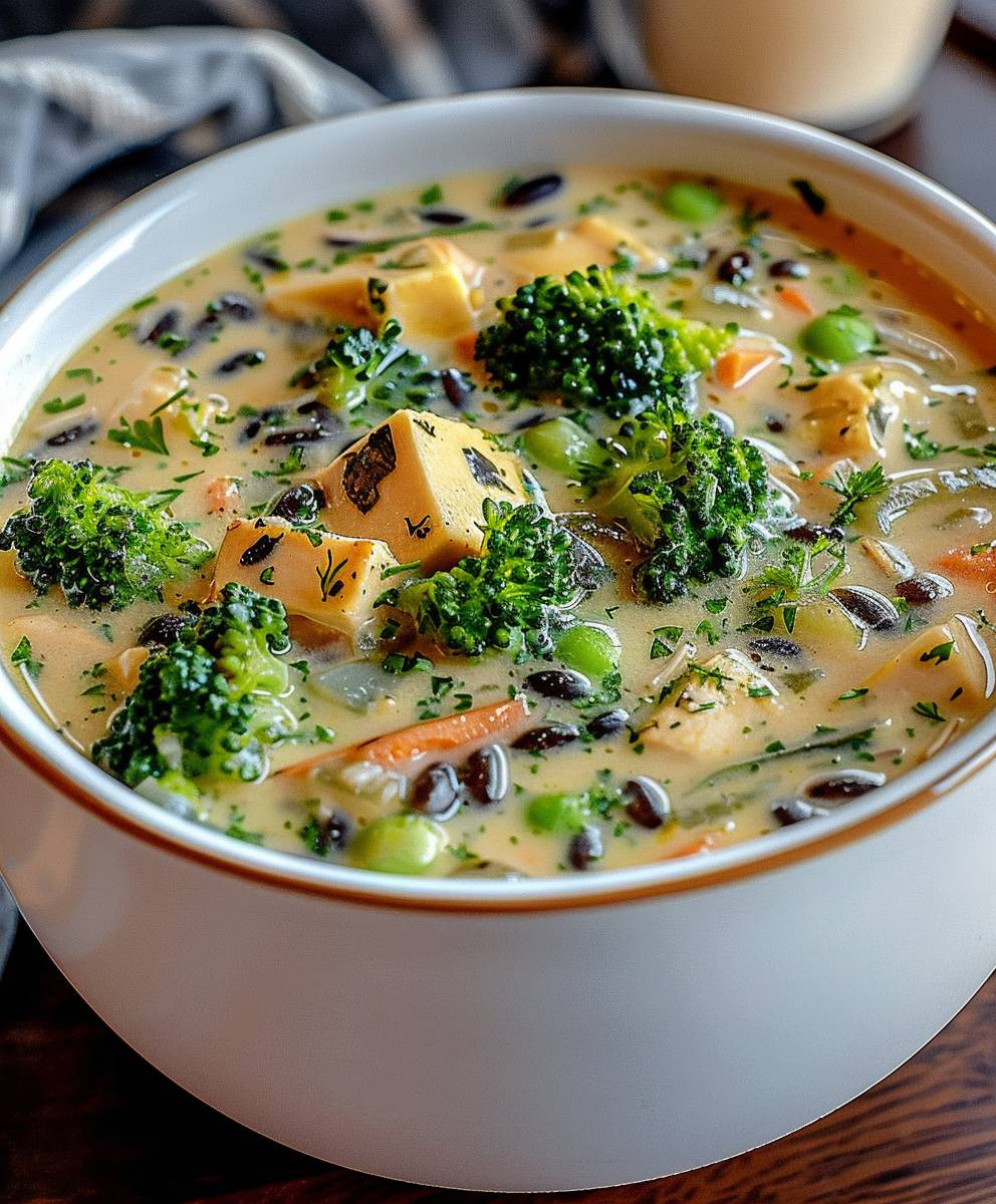 Hähnchen Brokkoli Suppe