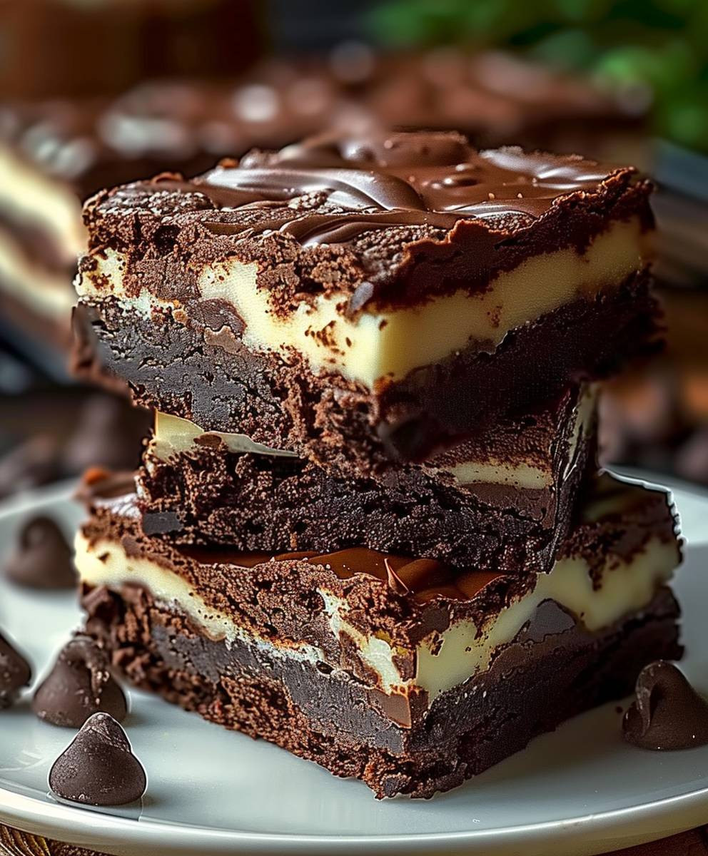 Frischkäse Brownies backen