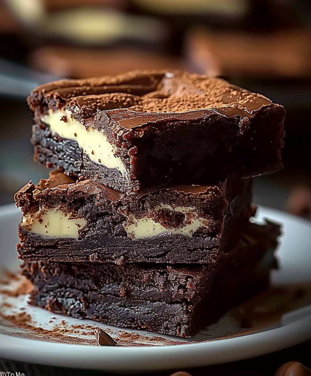 Frischkäse Brownies backen
