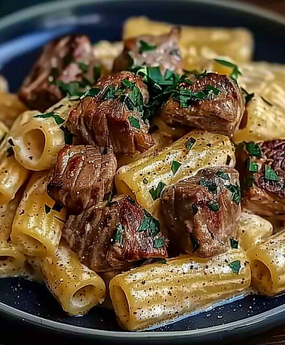 Parmesan Rindfleisch Rigatoni