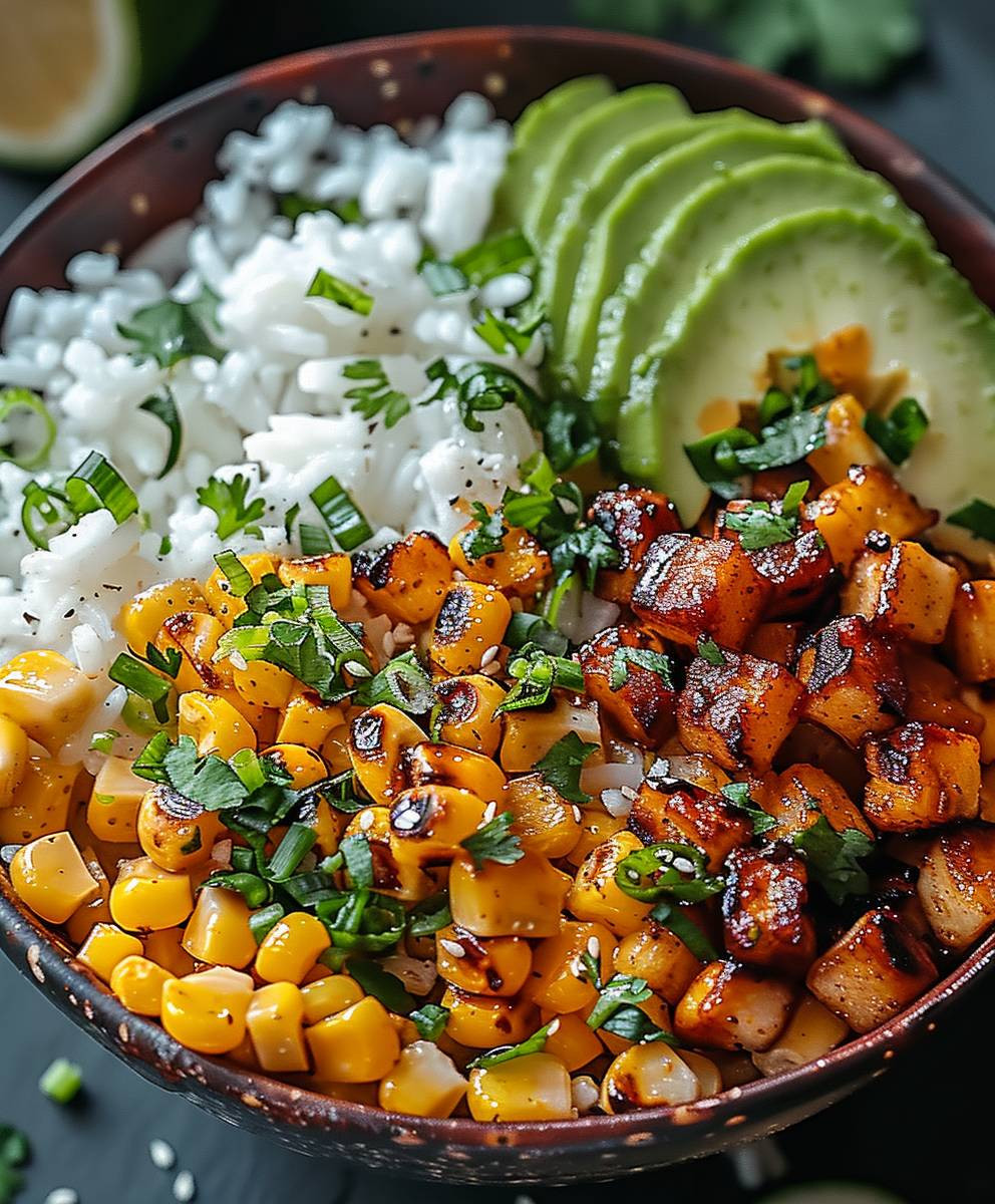 Street Corn Hähnchen Bowl