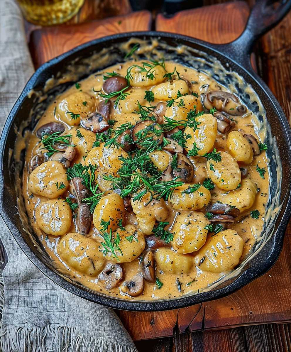 Gnocchi Pilz Pfanne schnell