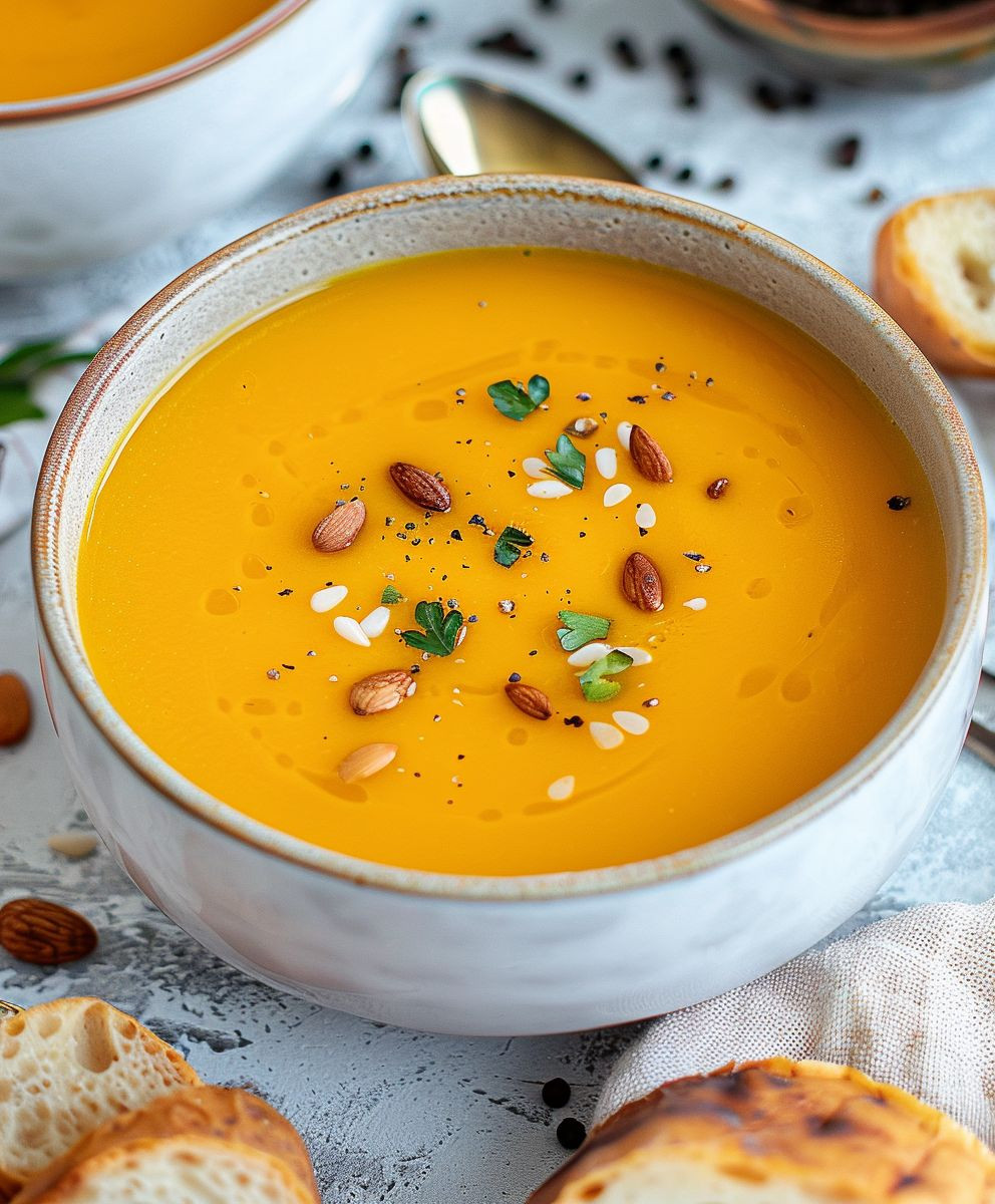 Kürbissuppe Kartoffeln Möhren