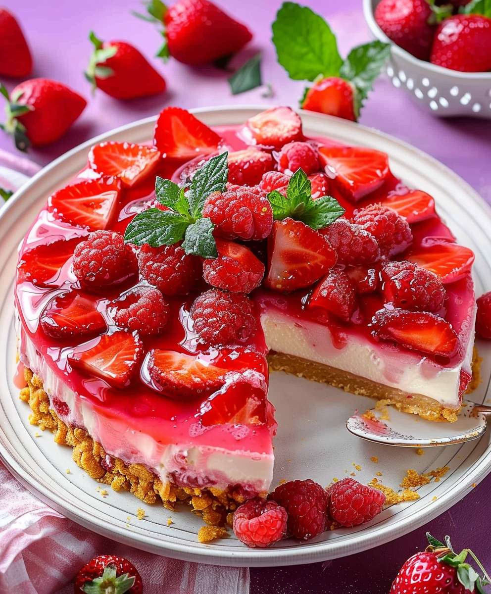 Erdbeerkuchen ohne Backen