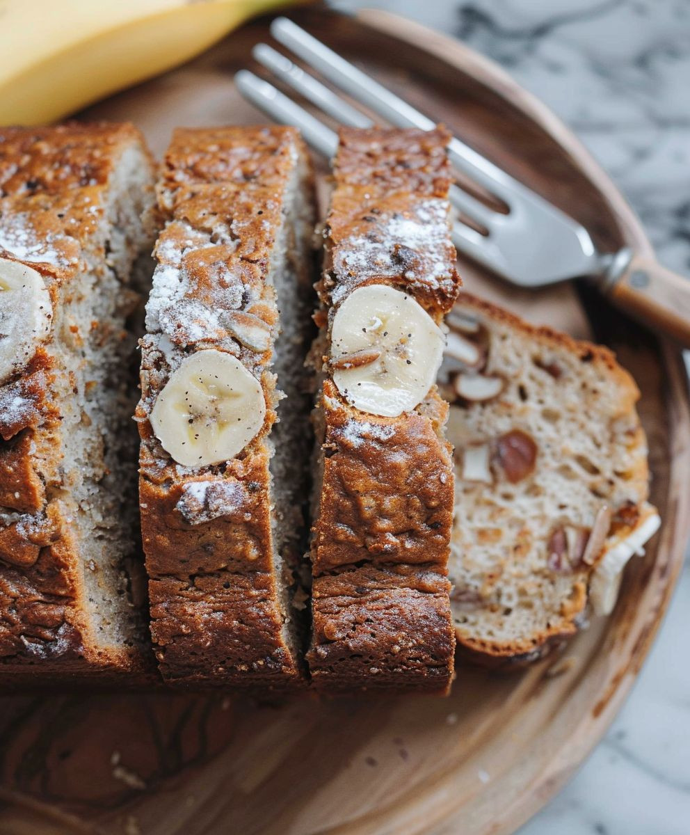 Veganes Bananenbrot saftig