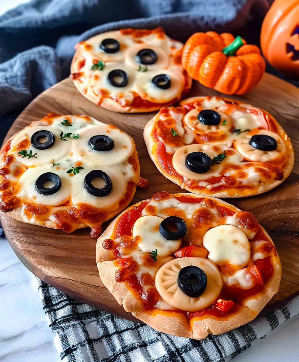 Mini Halloween Pizzas