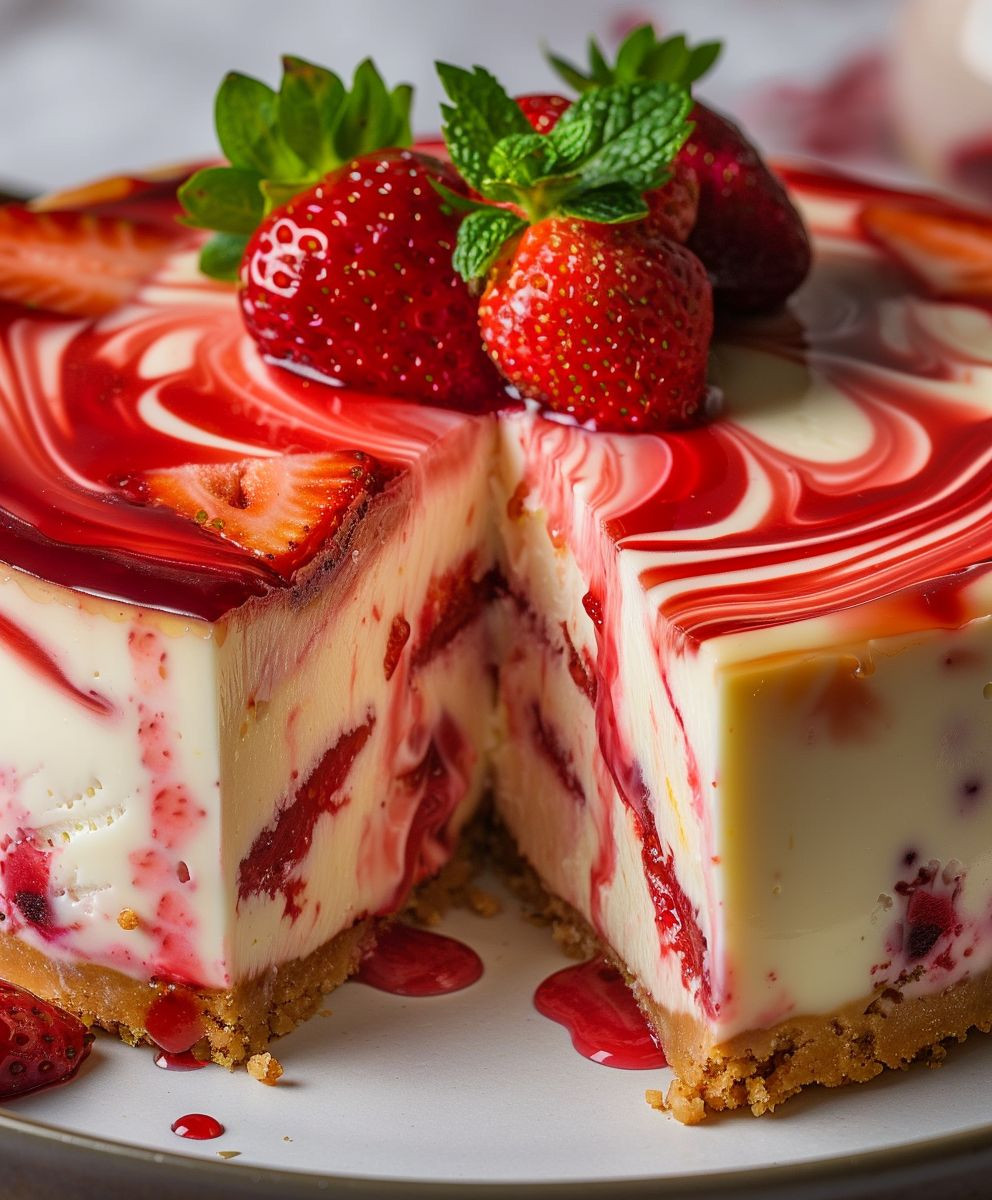Erdbeer Cheesecake backen
