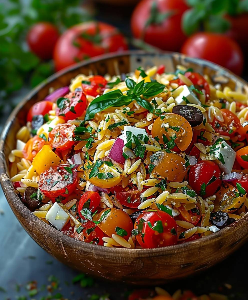 Mediterraner Orzo Salat
