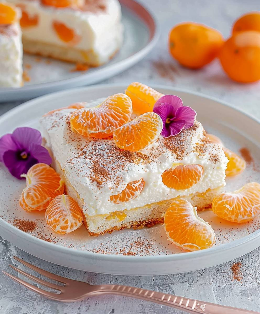 Mandarinen Schmand Kuchen Blech