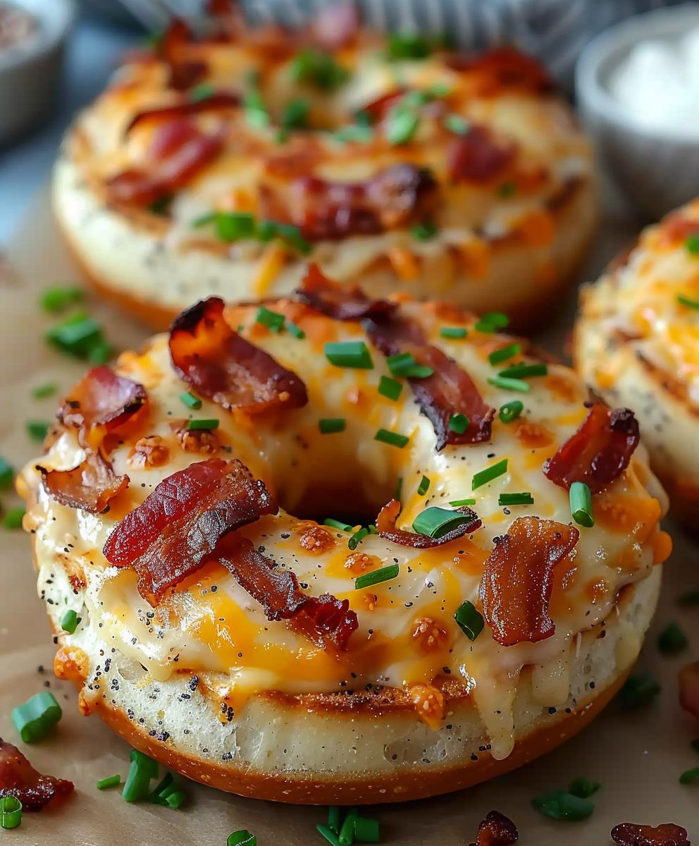 Bacon Cheddar Bagel