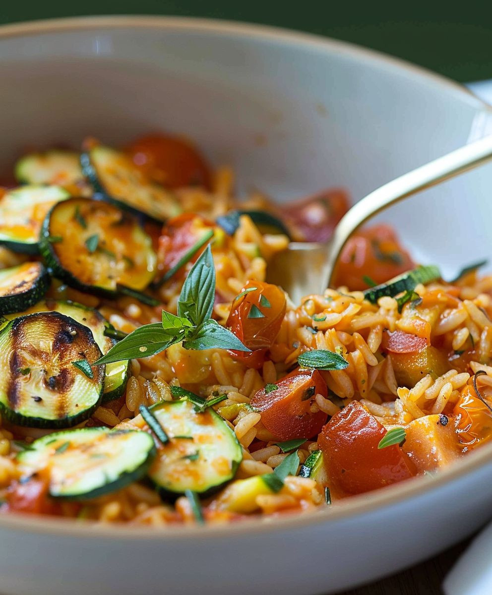Zucchini Tomaten Reis
