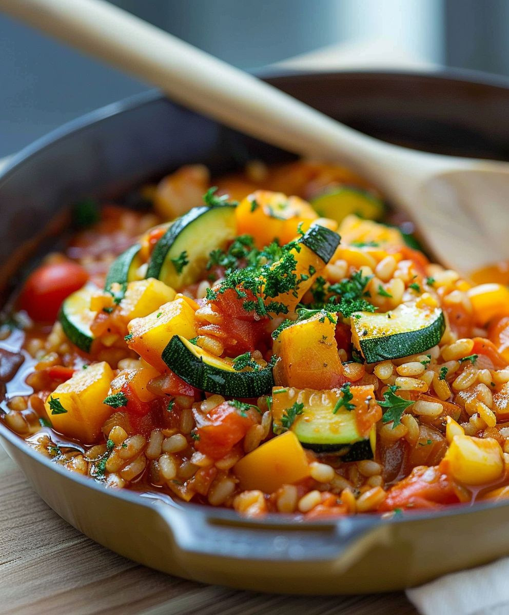 Zucchini Tomaten Reis