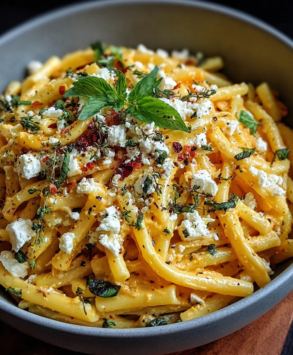Ultimate Pumpkin Feta Pasta