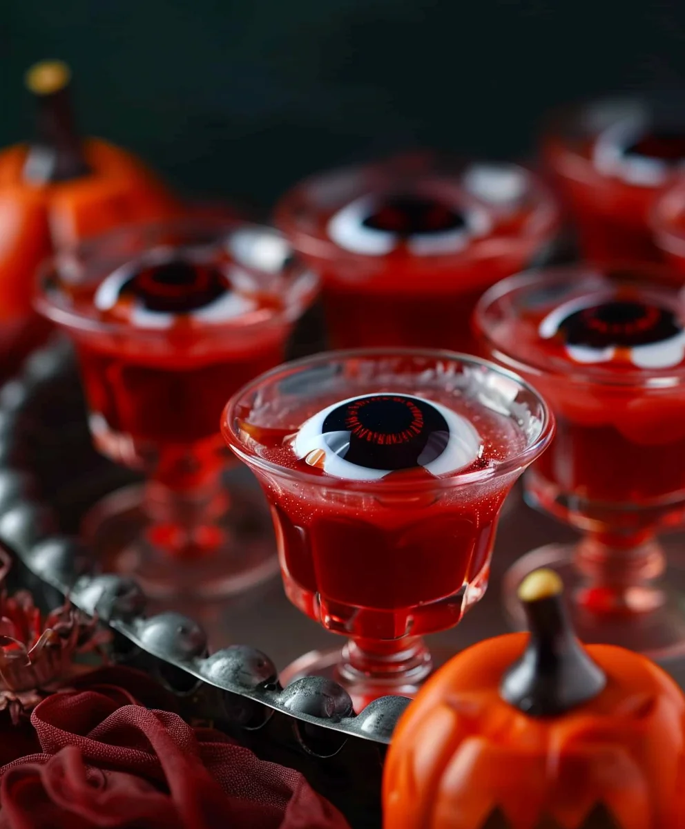 Halloween Augapfel Gelee-Shots (alkoholfrei) – Schrecklich lecker!