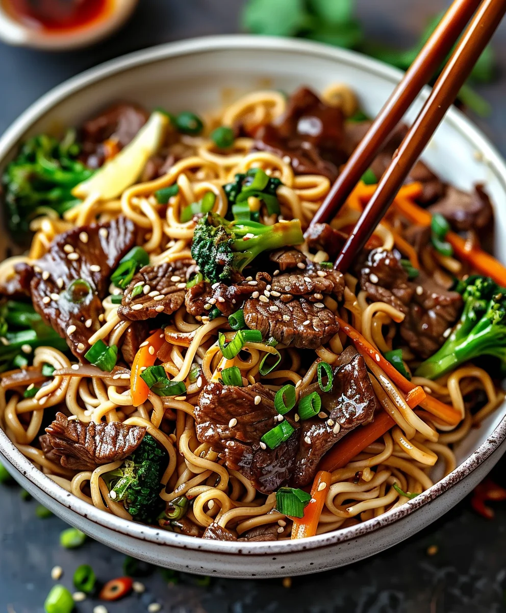 Beef Teriyaki Nudeln: Dein schnelles & leckeres Abendessen!