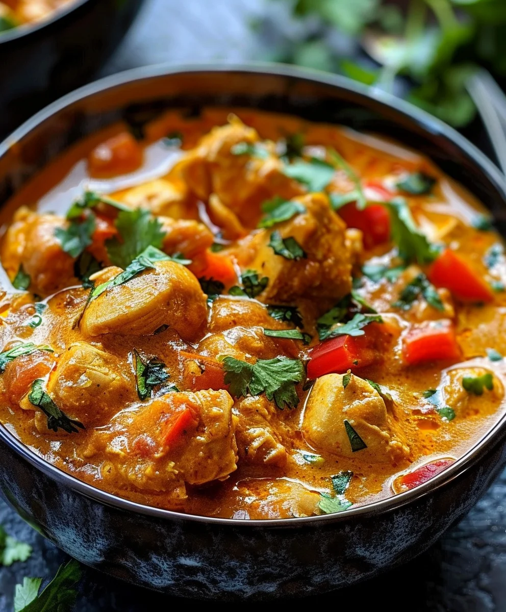 Afrikanisches Kokos Hähnchen Curry – Ein Fest für Sinne!