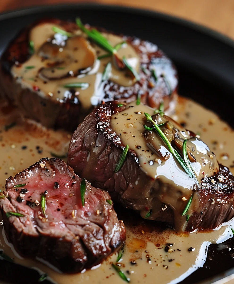 Zartes Rinderfilet mit Balsamico-Sahnesauce