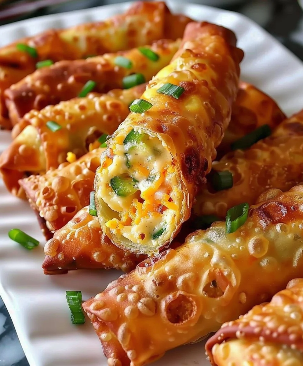 Scharfe Jalapeno Popper Egg Rolls: Knusprig, Käsig und Süchtig Gut