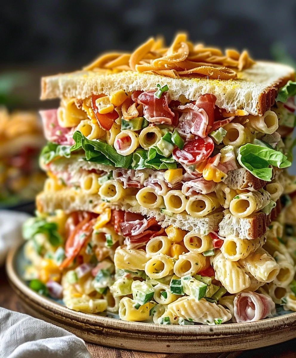 Beef Club Sandwich Pasta Salat: Frisch & unwiderstehlich!