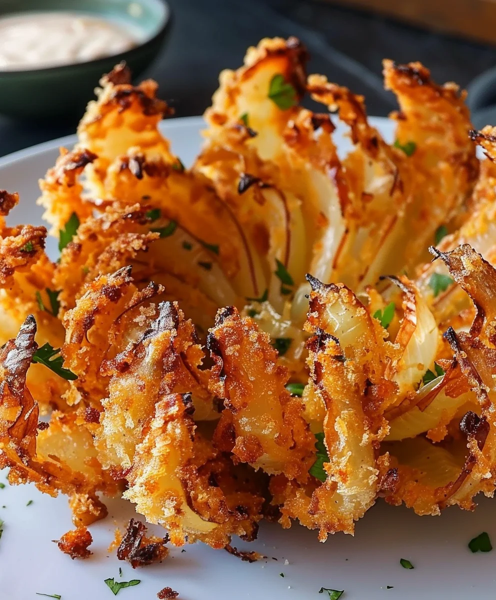 Blühende Zwiebel aus der Heißluftfritteuse Minuten