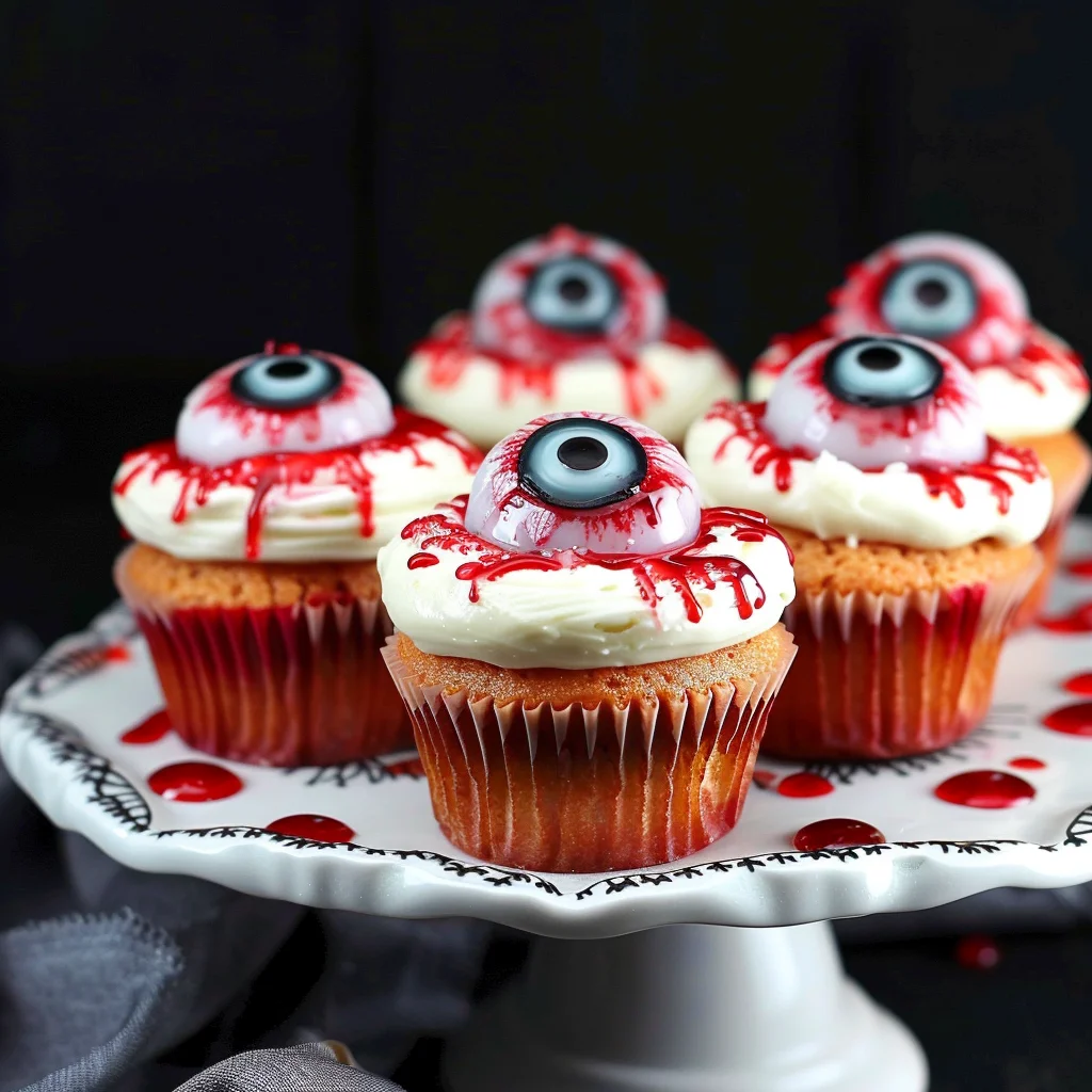 Halloween Augapfel Cupcakes: Ekelhaft gut & leicht gemacht