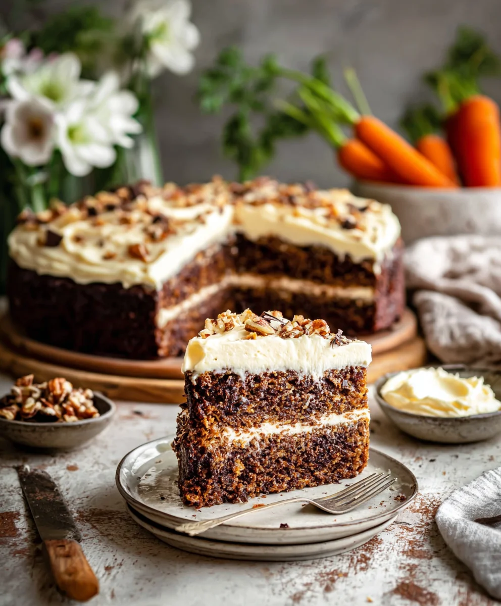 Ultimativer Schoko Karottenkuchen mit Frischkäse Frosting