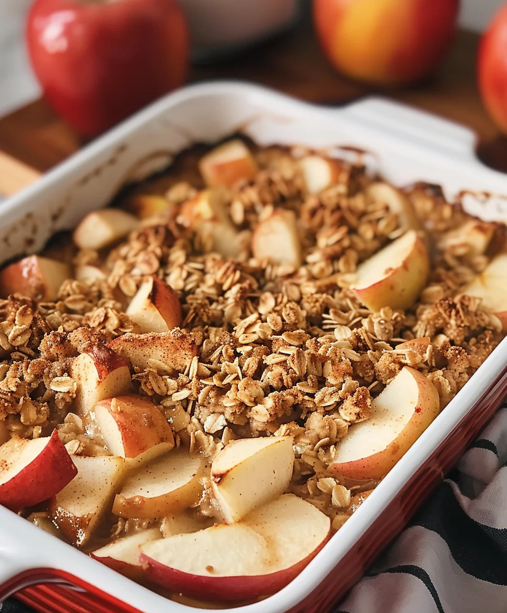 Gebackenes Haferflocken Apfel Zimt Rezept – Lecker & Einfach