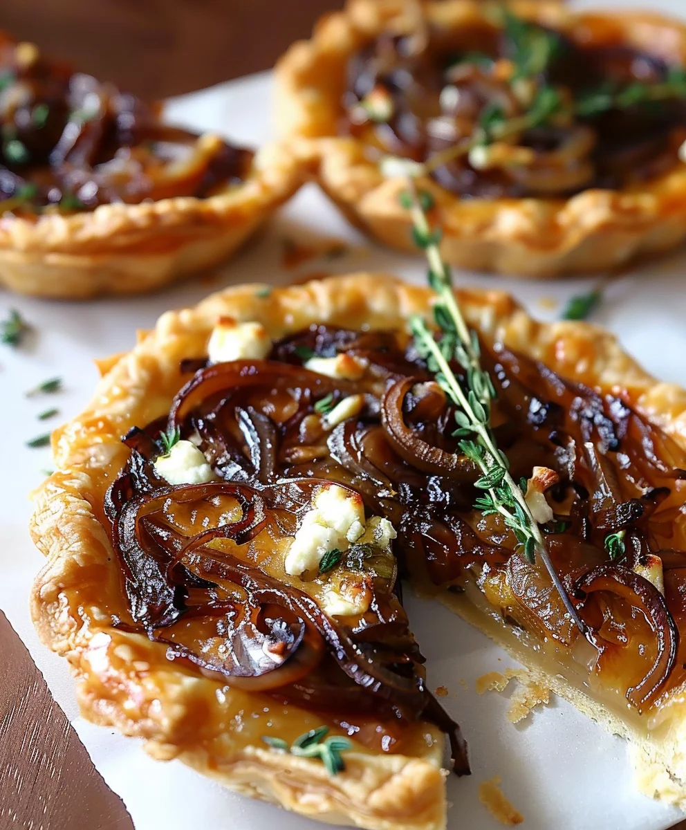 Karamellisierte Zwiebel-Ziegenkäse-Tarte: Süß-Salzig Genuss!