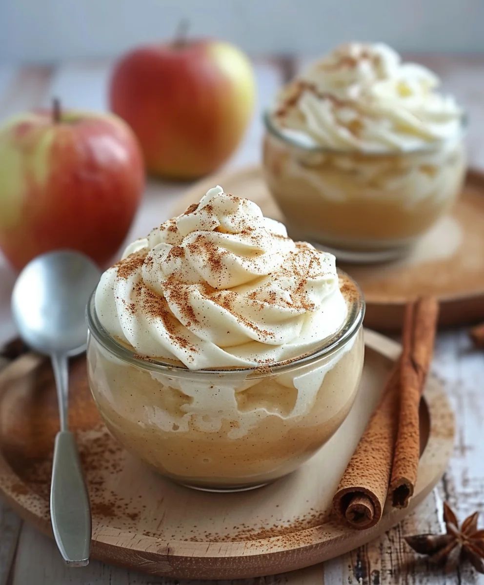 Einfaches Rezept: Himmlische Zimtcreme mit Apfelmus Genuss