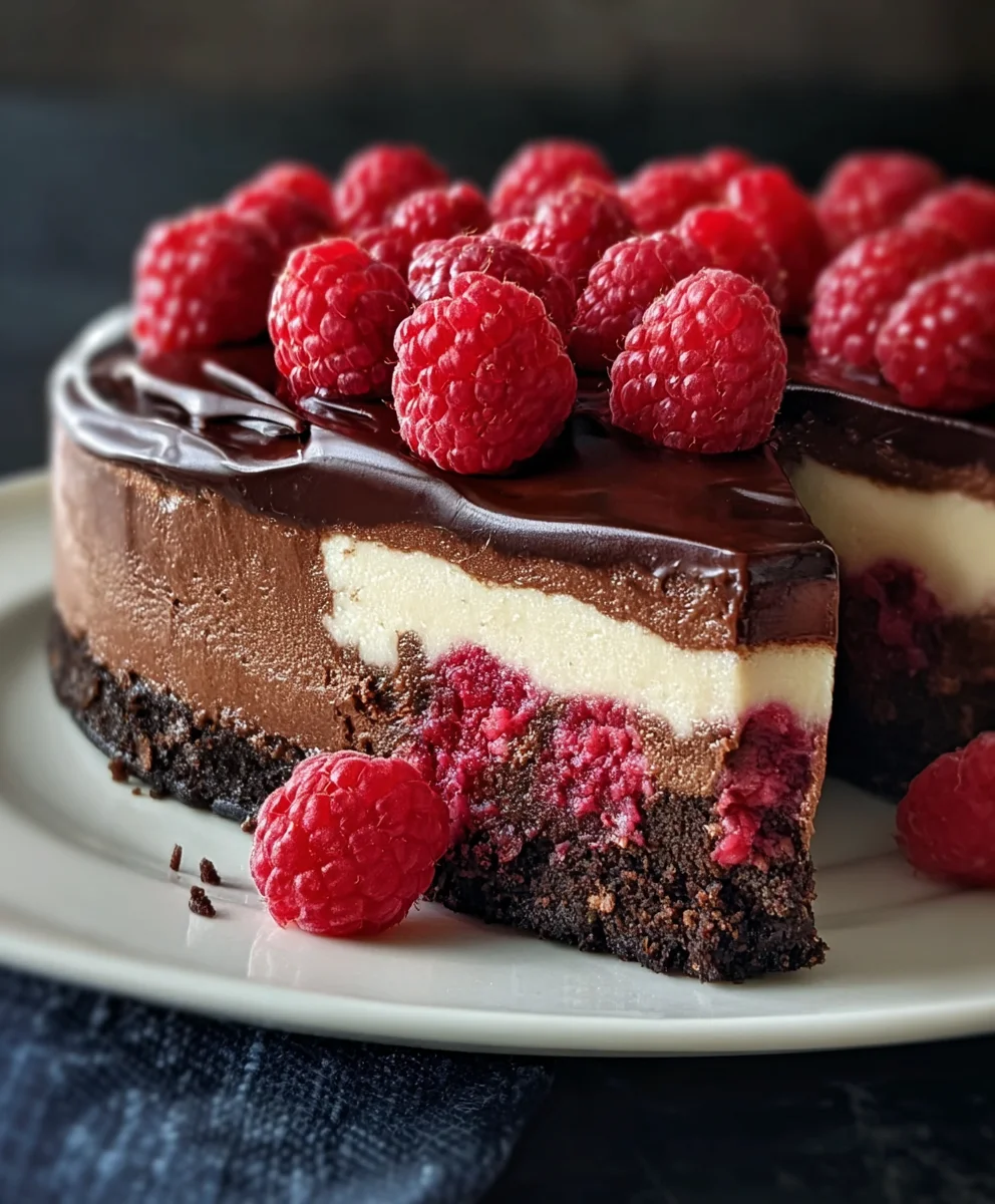 Dark Chocolate Raspberry Cheesecake Recipe
