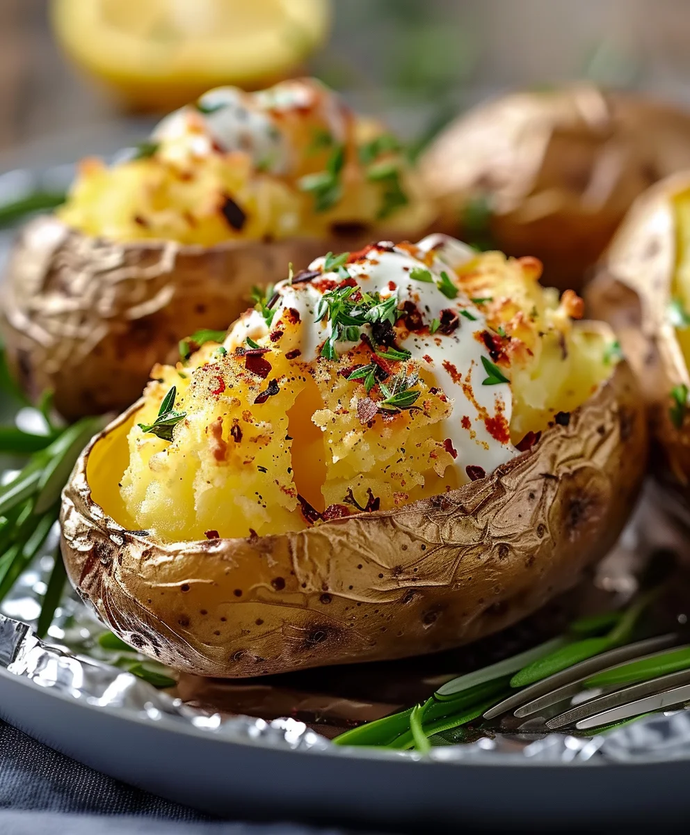 Knusprige Ofenkartoffel im Airfryer