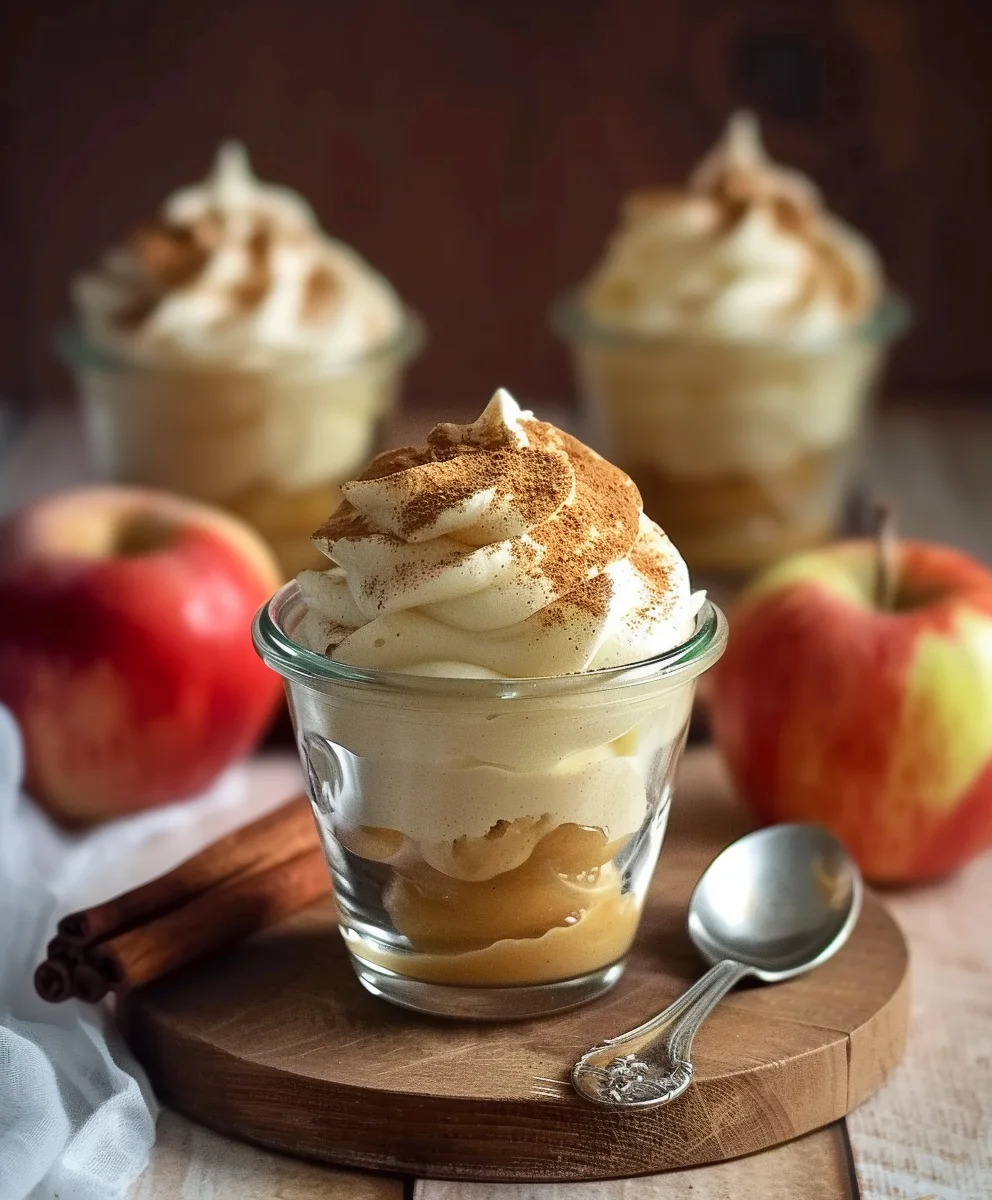 Einfaches Rezept: Himmlische Zimtcreme mit Apfelmus Genuss