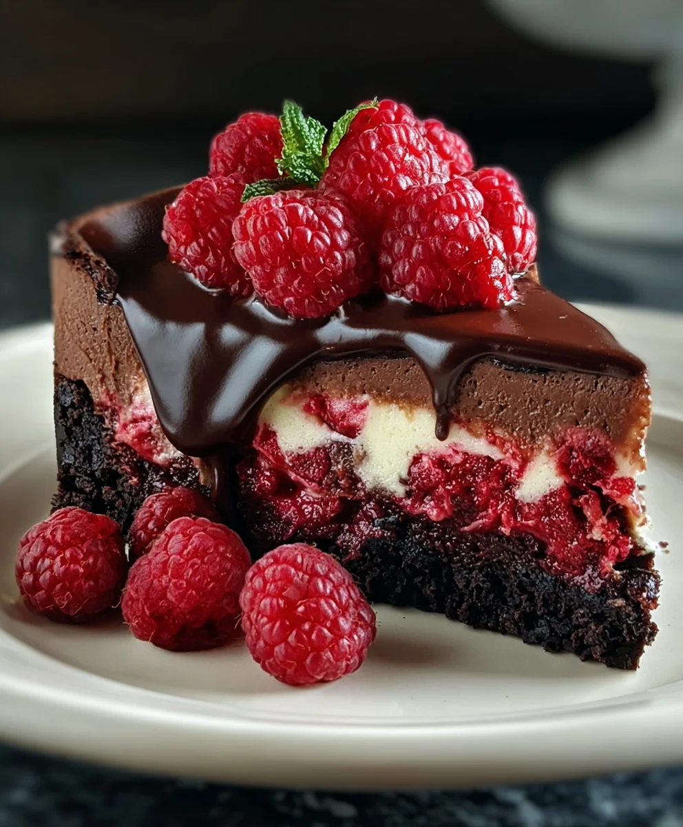 Indulgent Dark Chocolate Raspberry Cheesecake Recipe