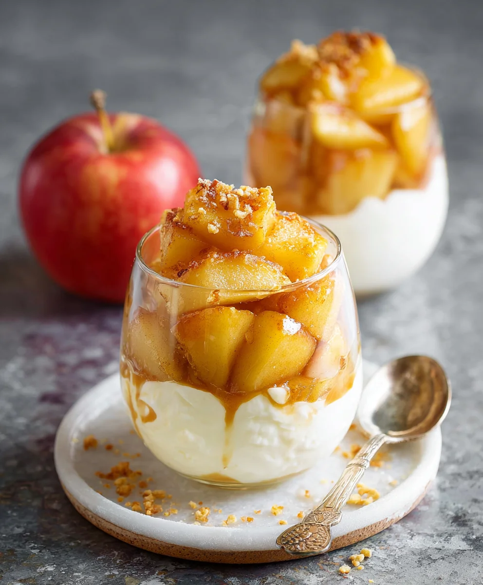 Köstliches Bratapfel Dessert Im Glas: Schnell & Einfach