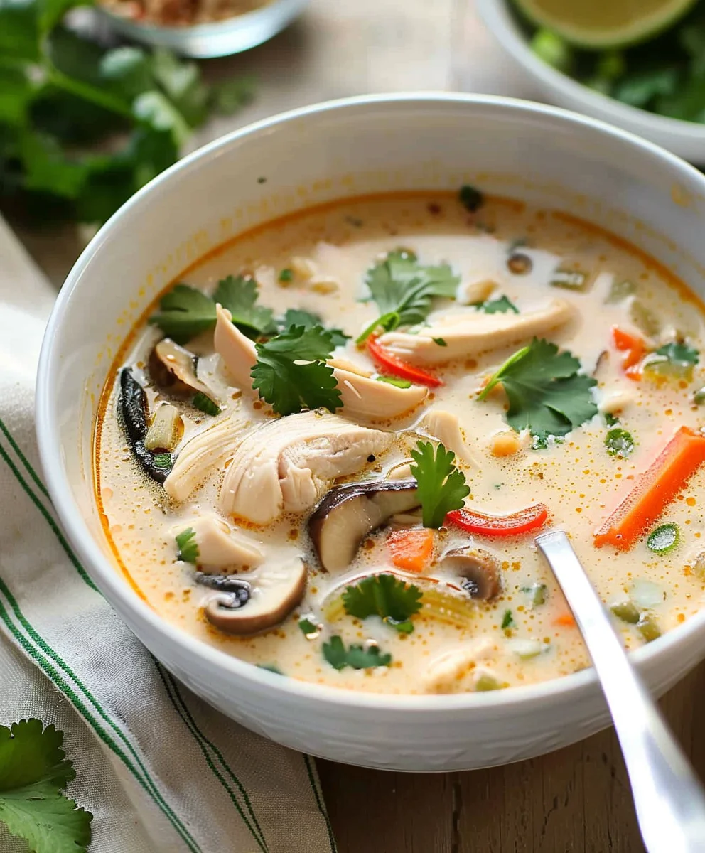 Crockpot Thai Kokos-Hähnchensuppe – Dein Seelenwärmer