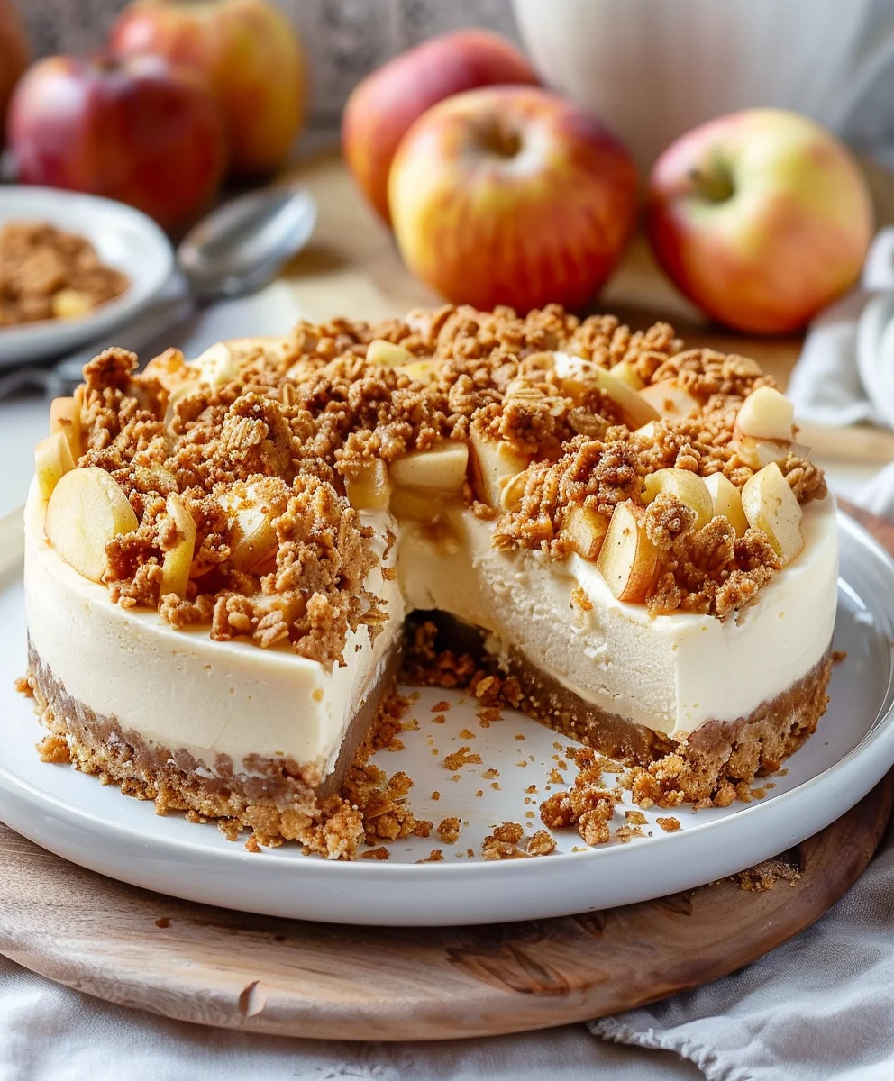 Apfel-Crumble-Cheesecake: Einfach & unwiderstehlich lecker!