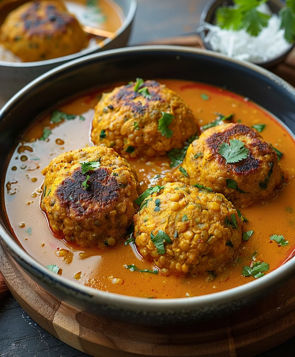 Vegane Linsenknödel in Curry Sauce: Dein herzhaftes Lieblingsgericht