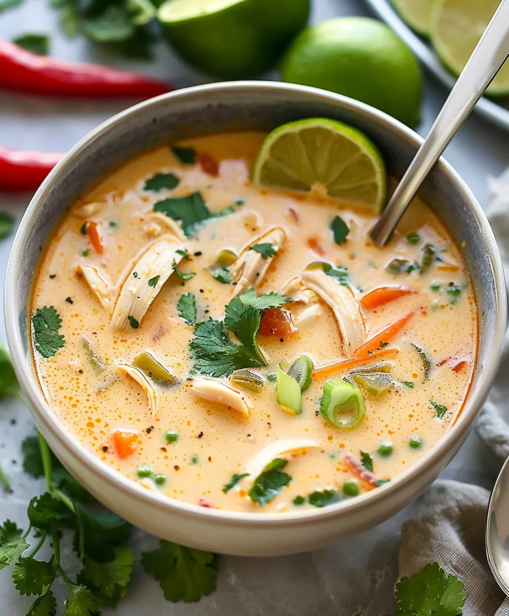 Crockpot Thai Kokos-Hähnchensuppe – Dein Seelenwärmer