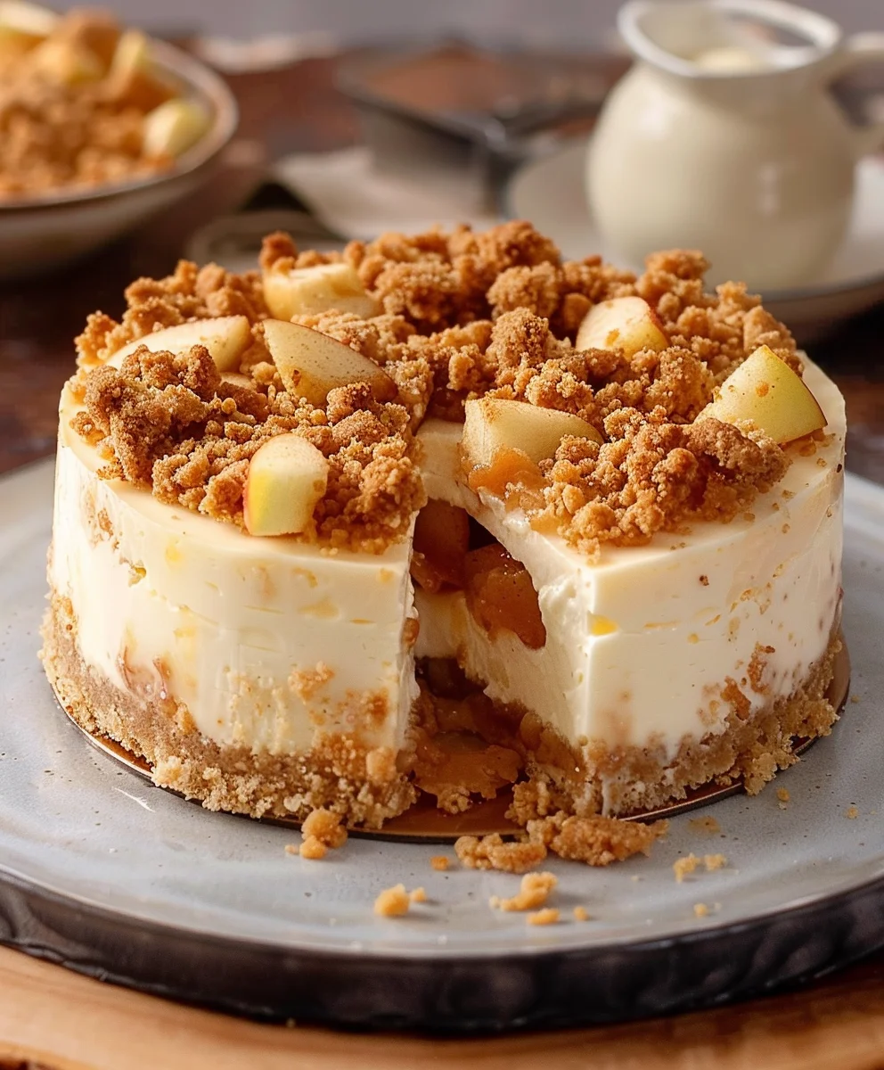 Apfel-Crumble-Cheesecake: Einfach & unwiderstehlich lecker!