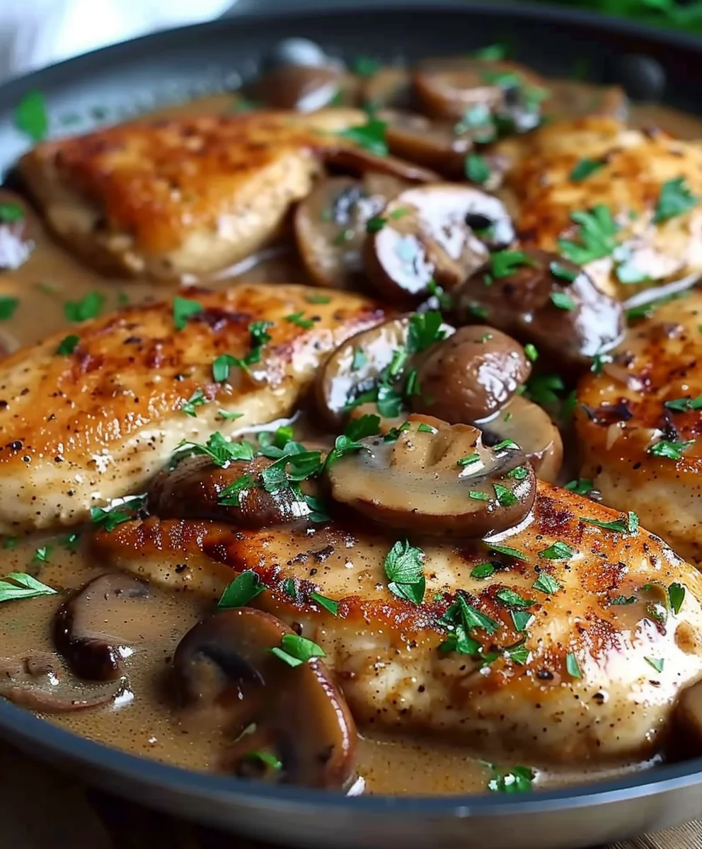 Hähnchen Pilzpfanne: Dein schnelles & leckeres Abendessen!