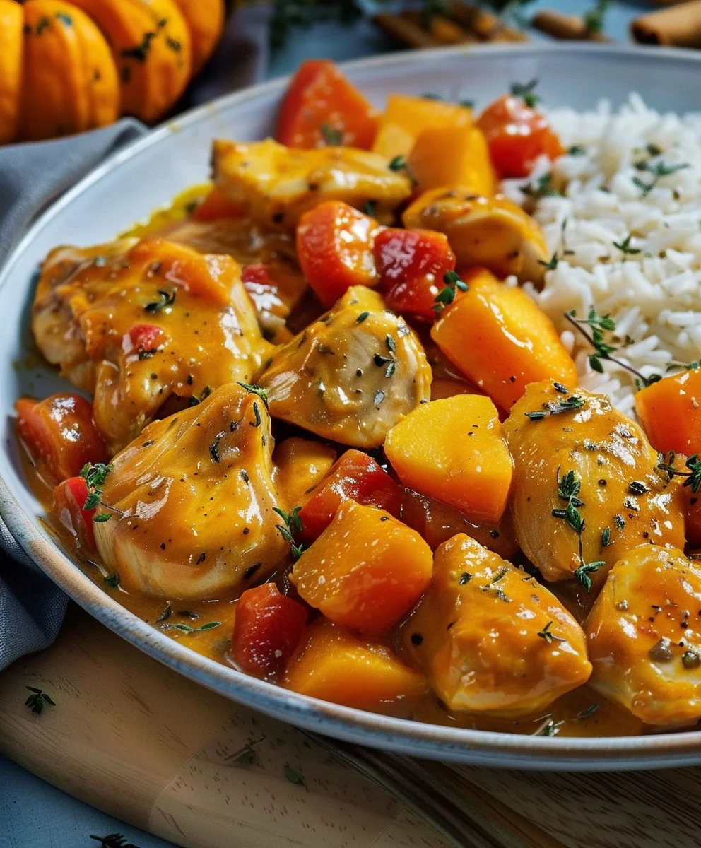 Kürbis Hähnchen Pfanne: Herbstliches Wohlfühlgericht