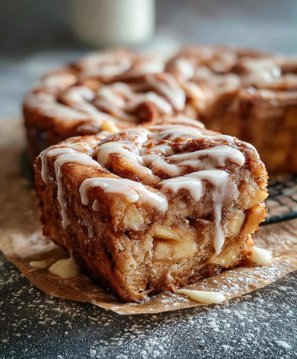 Saftiger Zimtschnecken-Apfelkuchen