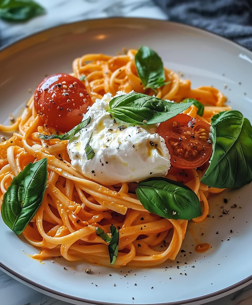 Cremige Tomaten Burrata Pasta: Das perfekte Feinschmecker-Rezept