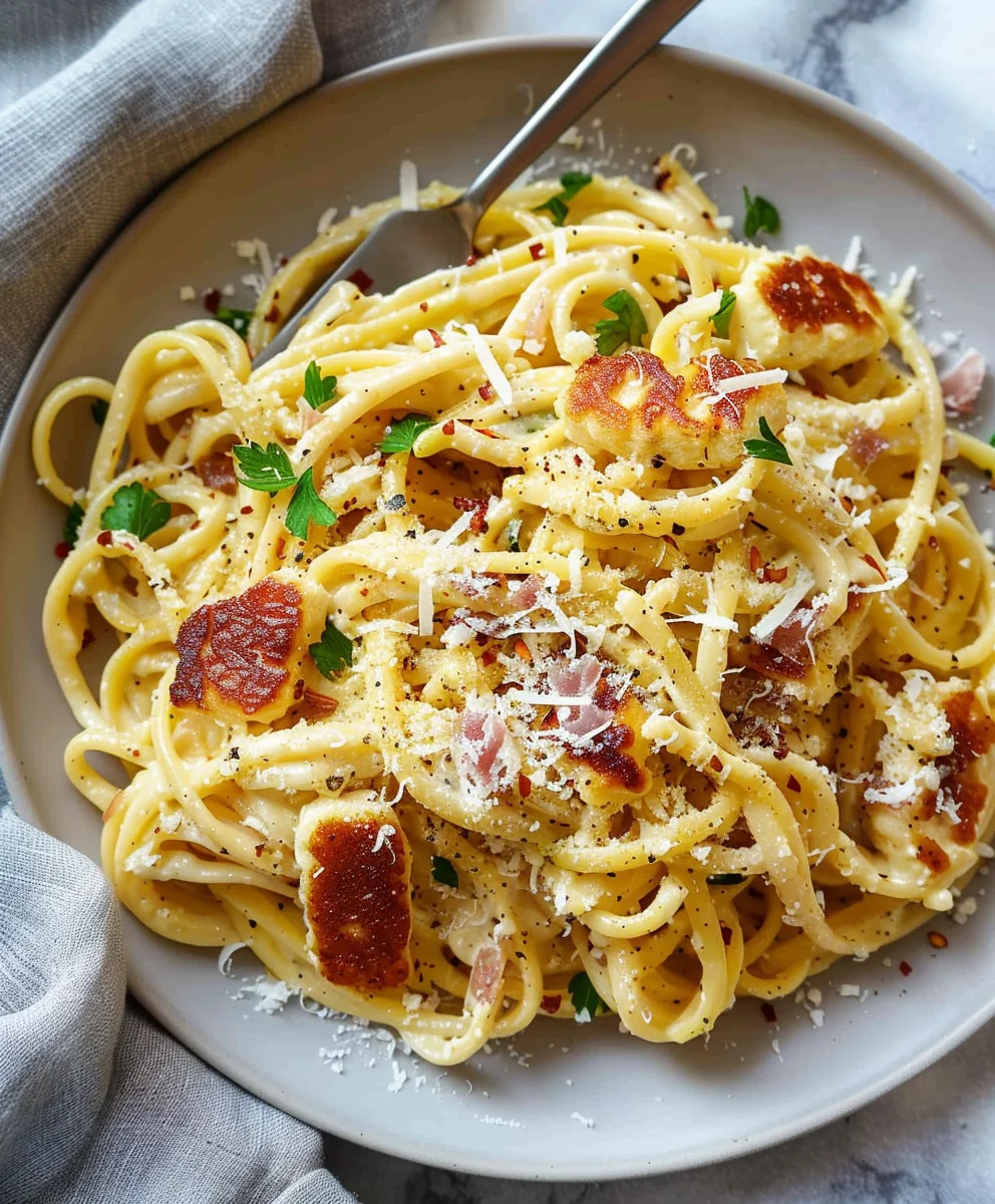 Cremige Halloumi Carbonara: Dein fleischloses Lieblingsrezept!